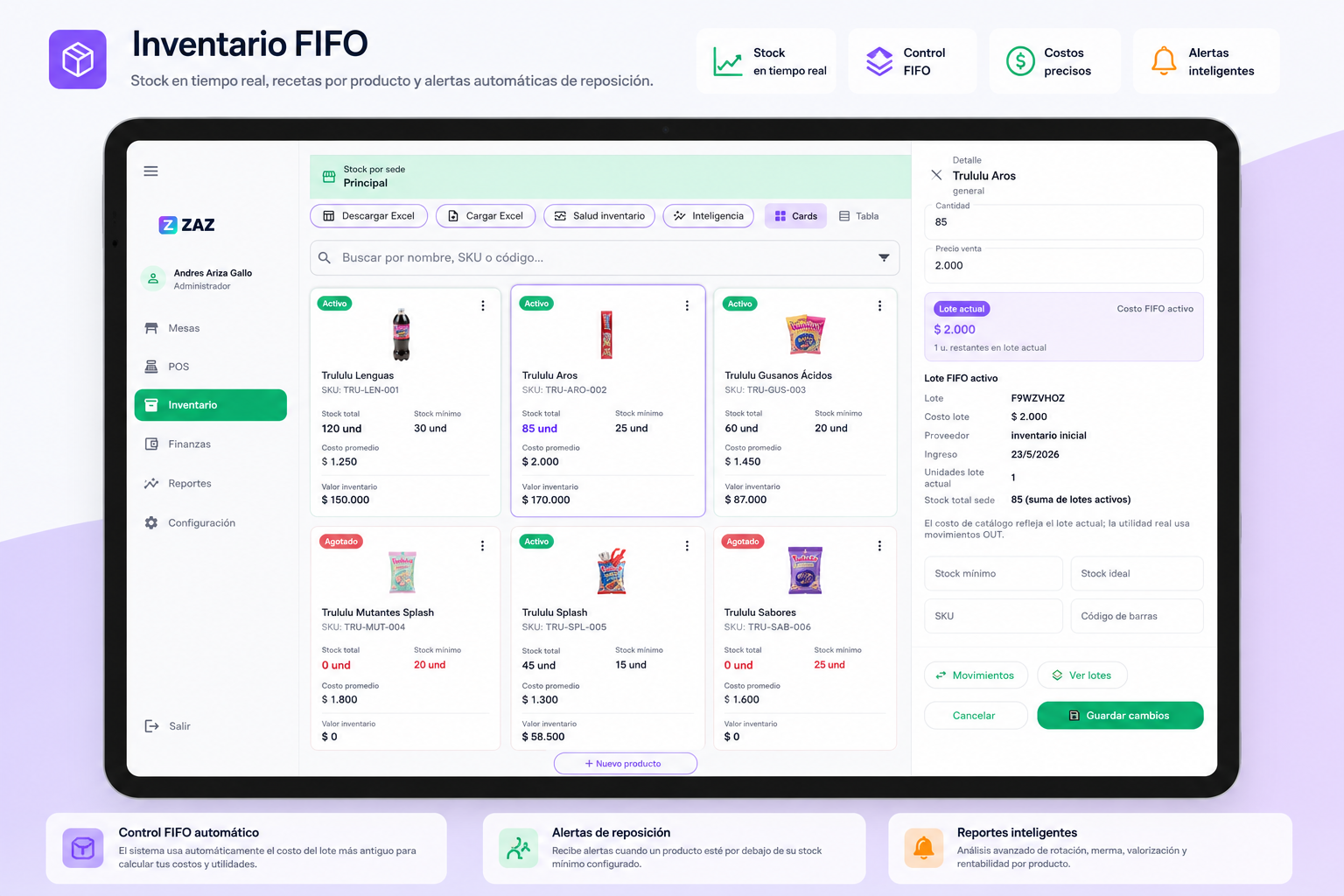 Inventario — Control de stock