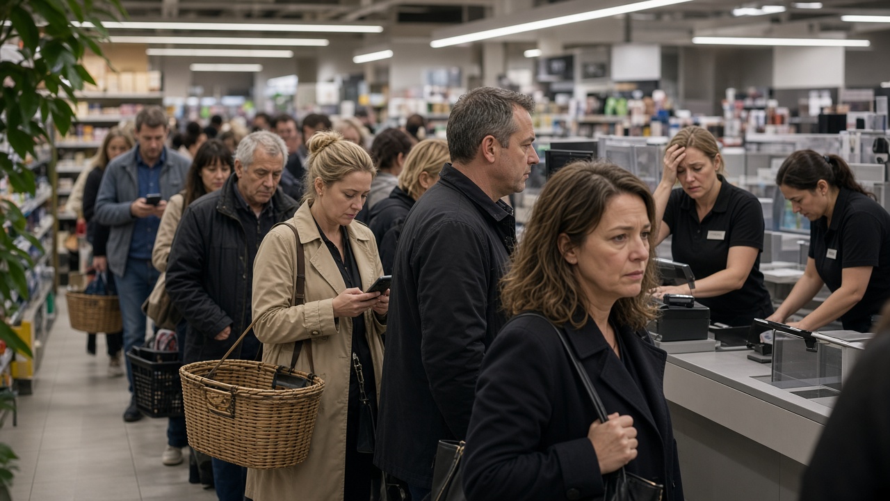 Clientes esperando por demoras operativas